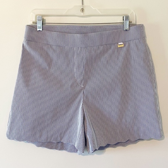 anne klein scalloped shorts
